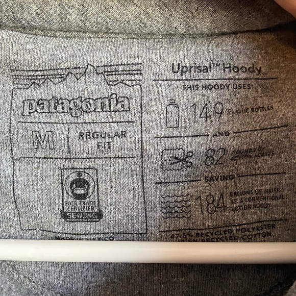 Patagonia Gravel Heather Pastel P-6 Logo Uprisal Hoody - Picture 3 of 6